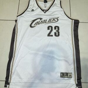 VTG Adidas Authentic NBA Cleveland Cavaliers Lebron James 23 Jersey Mens 3XL